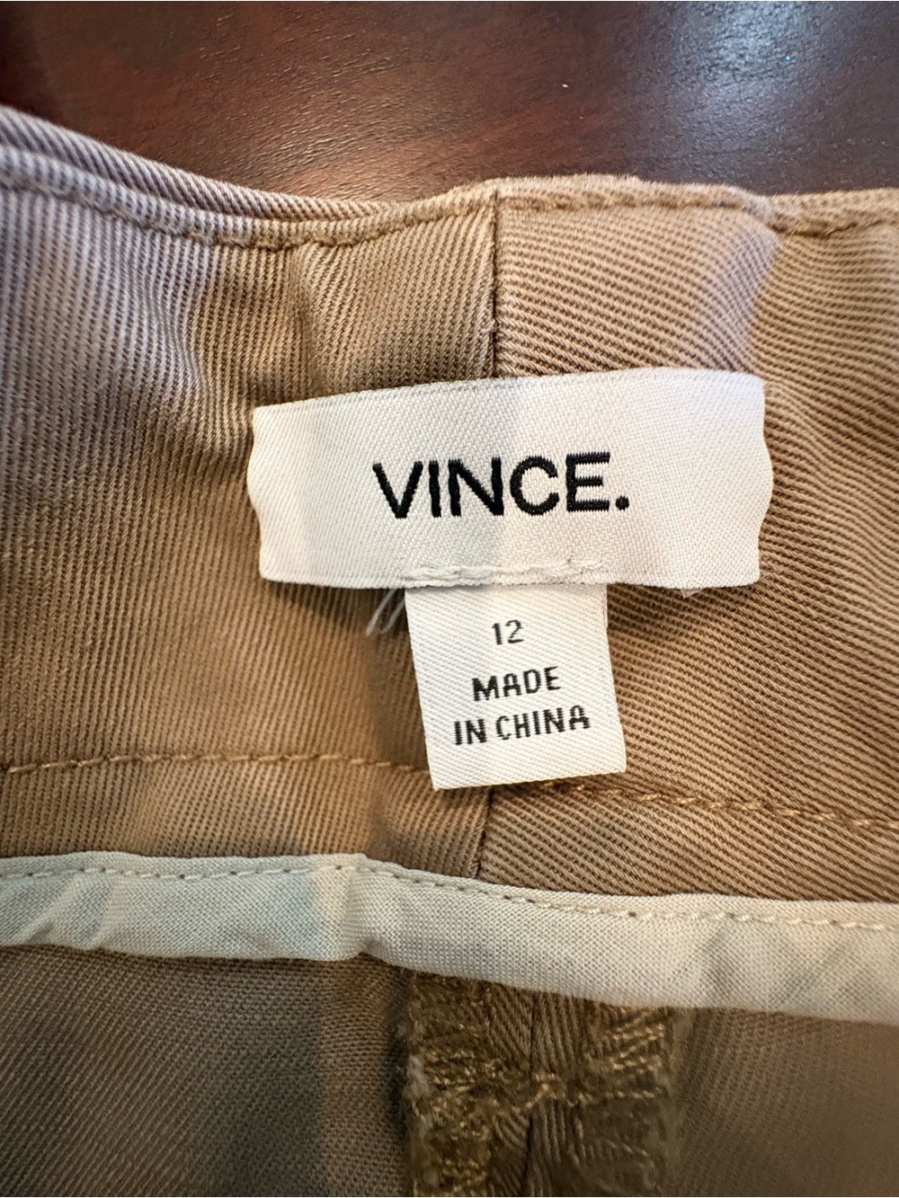 Vince Women's Straight-Leg Pants in Khaki - Picture 3 of 5